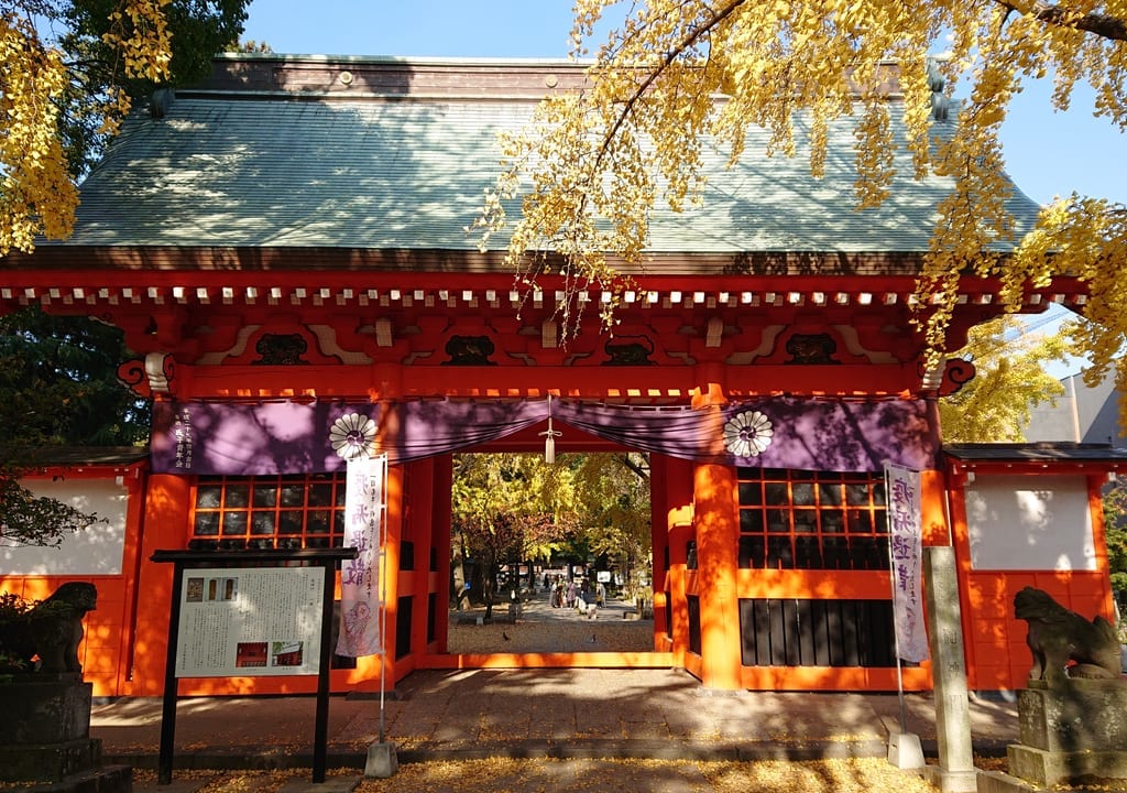 葛飾八幡宮(下総国総鎮守)の随神門