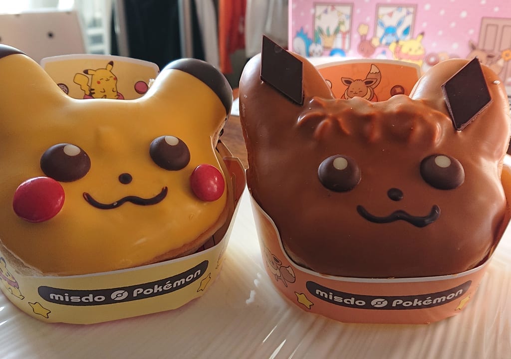 ミスドポケモンコラボドーナツはイーブイとピカチュウ