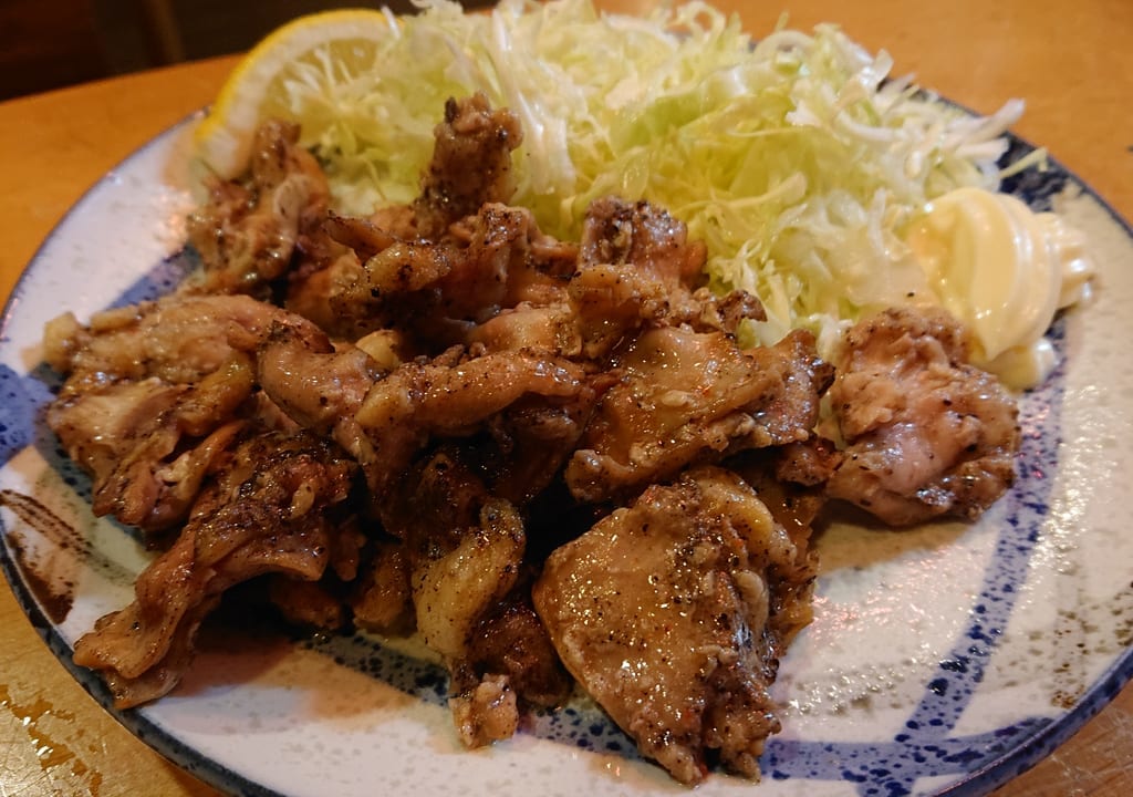 居酒屋ぼちぼち下総中山店の鶏はらみ塩焼き