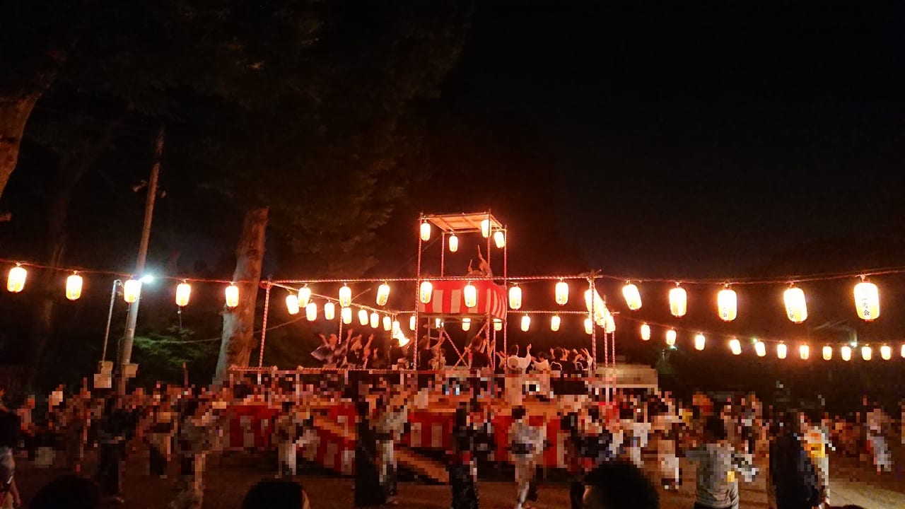 法華経寺の盆踊り