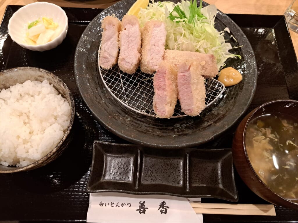 白いとんかつ善香の御膳