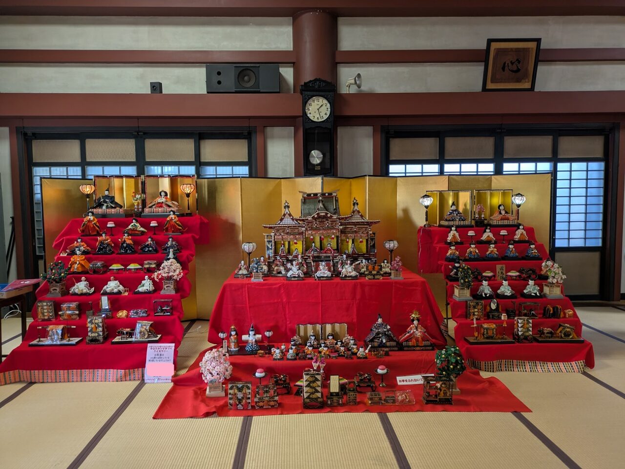 中山のおひなまつりの奥之院の展示