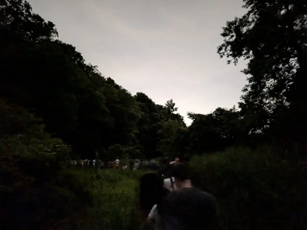 大町公園の行列
