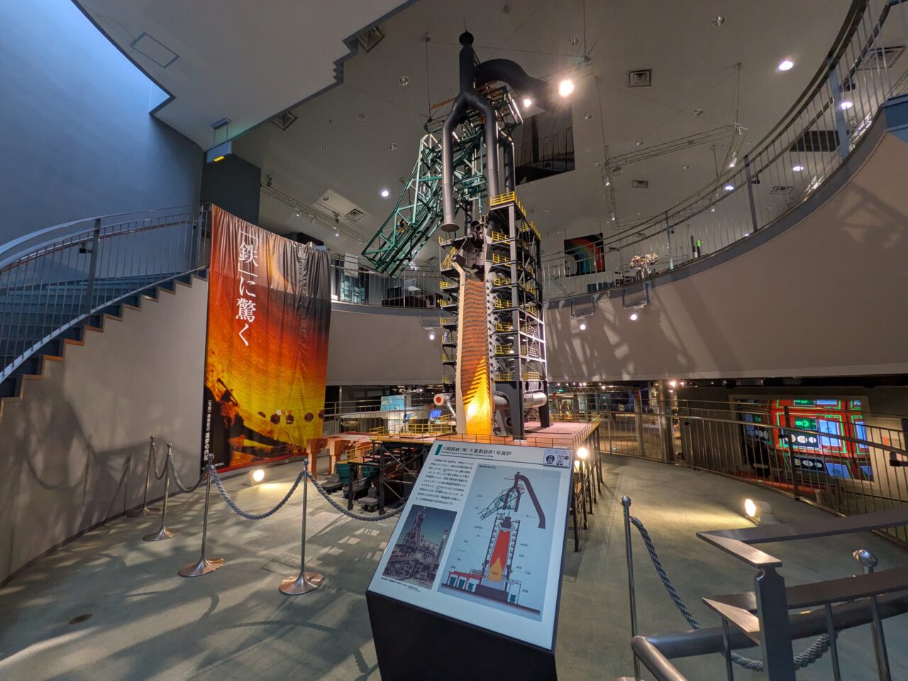 現代産業科学館の川崎製鉄千葉1号炉