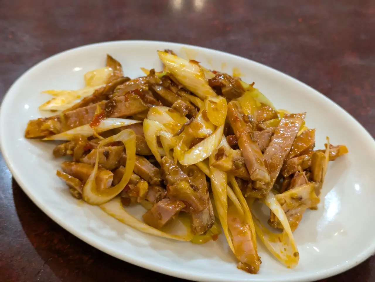 独一処餃子行徳店のネギチャーシュー