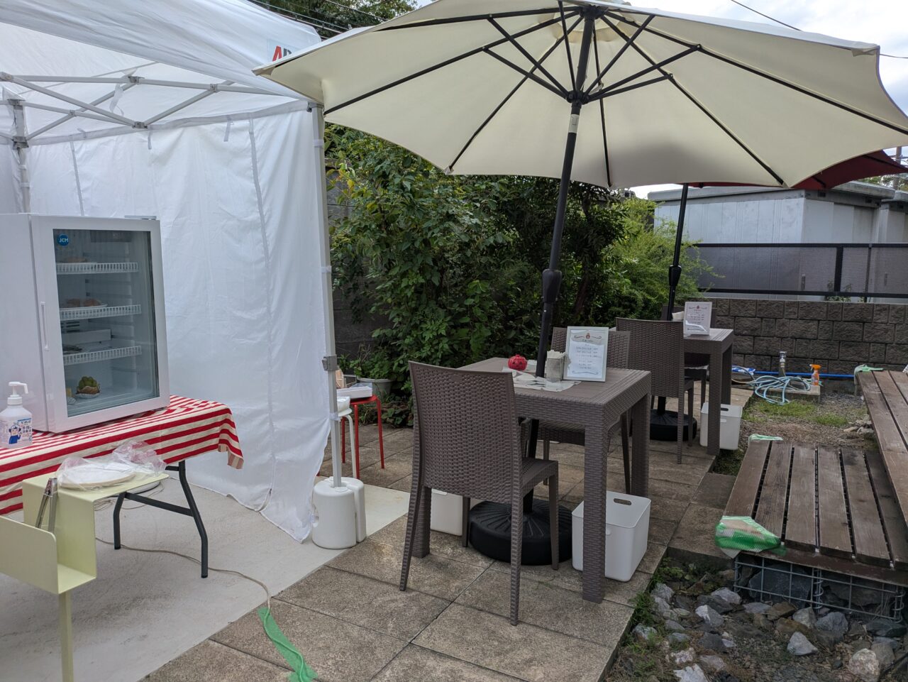 ichicafeのテラス