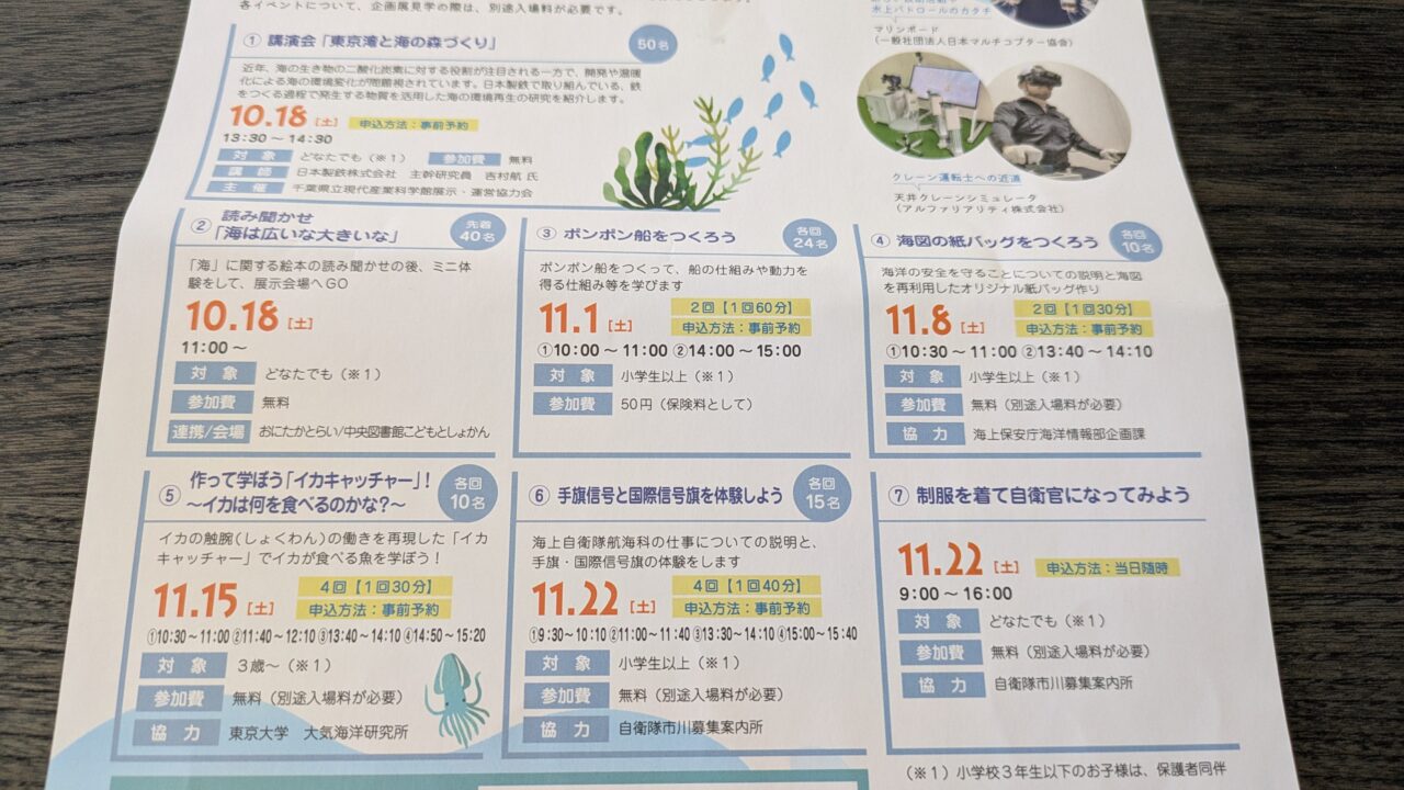 現代産業科学館の企画展の関連イベント
