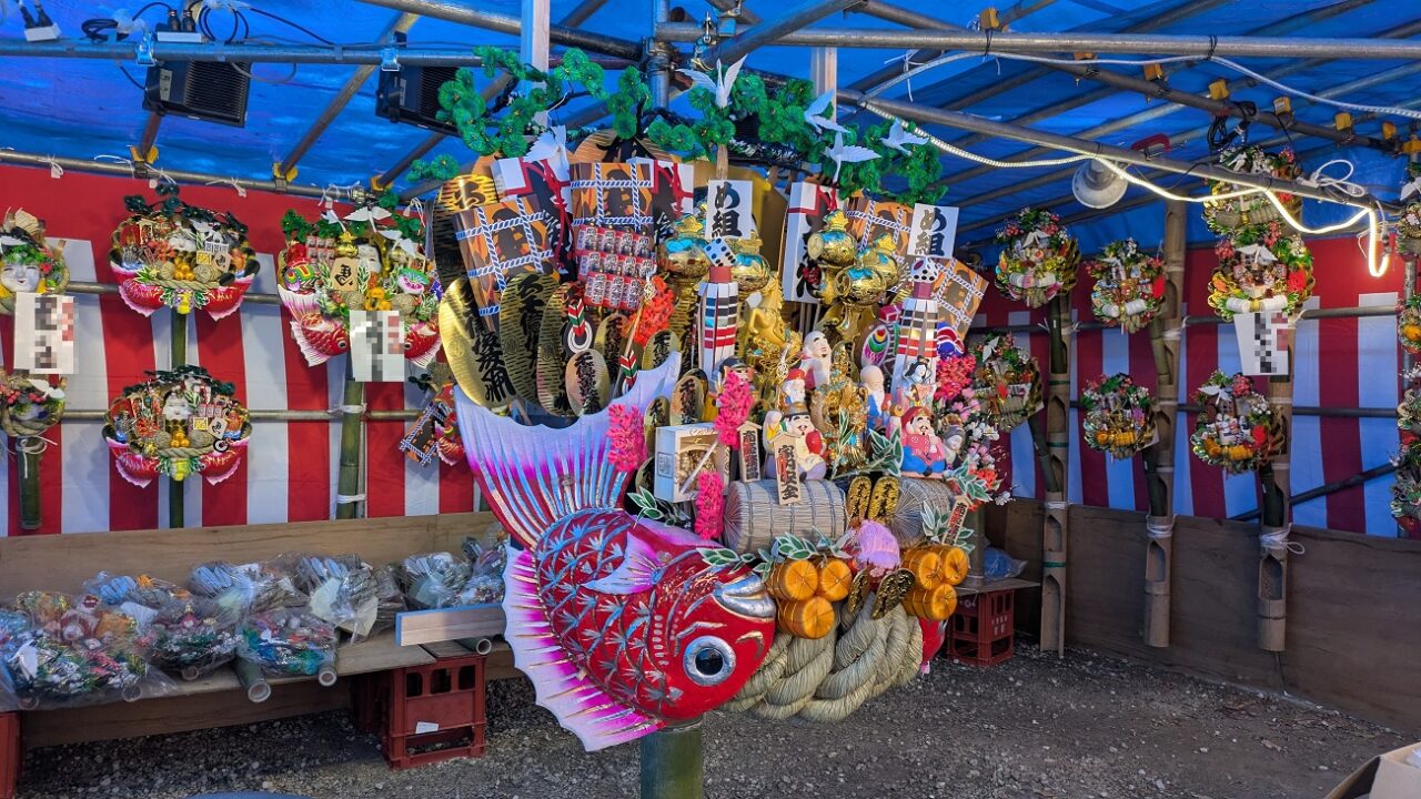 酉の市の大きな熊手