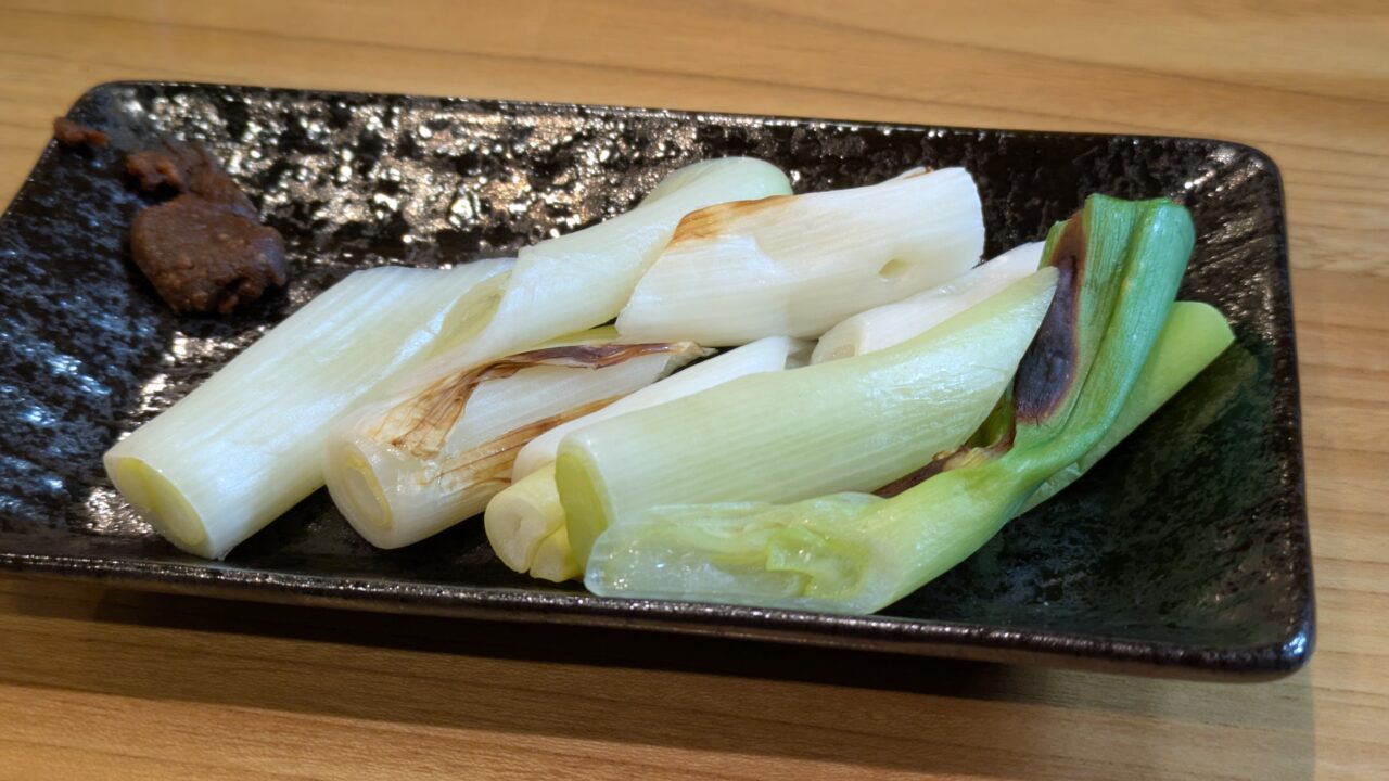 結飯の矢切ねぎ味噌添え