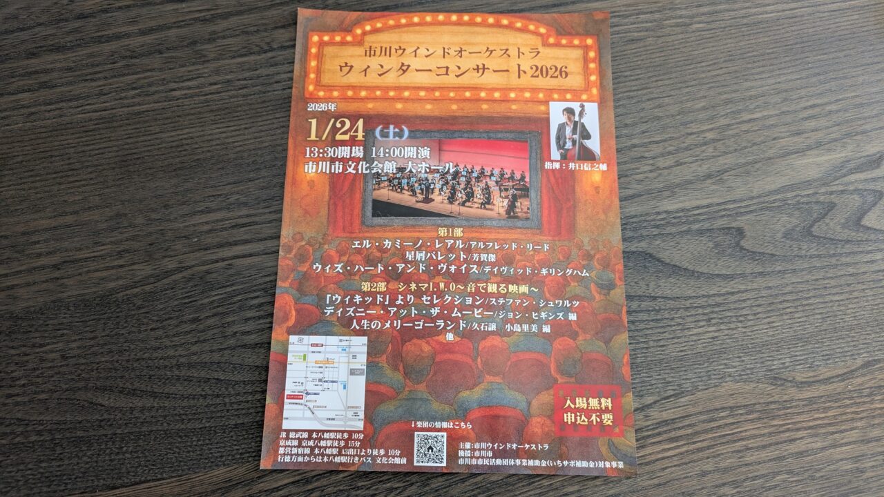 市川ウインドオーケストラの演奏会