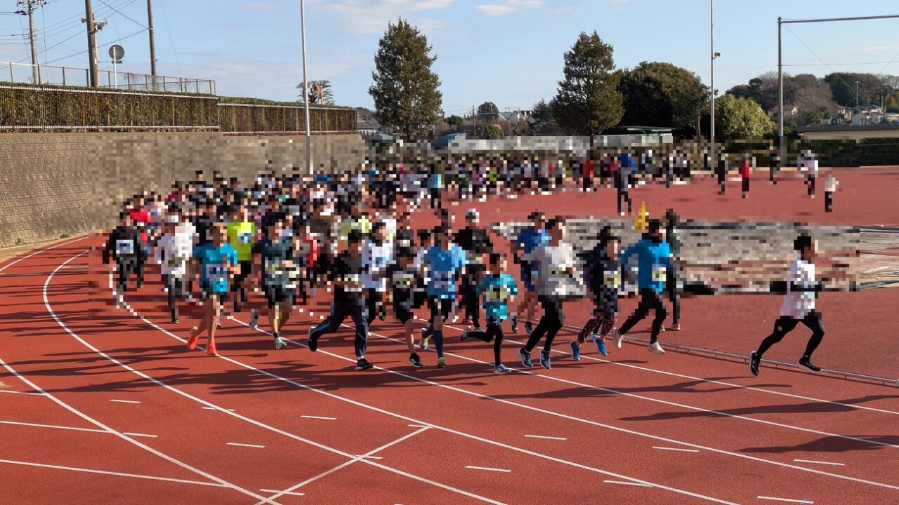 市川市民マラソン大会の2kmスタート