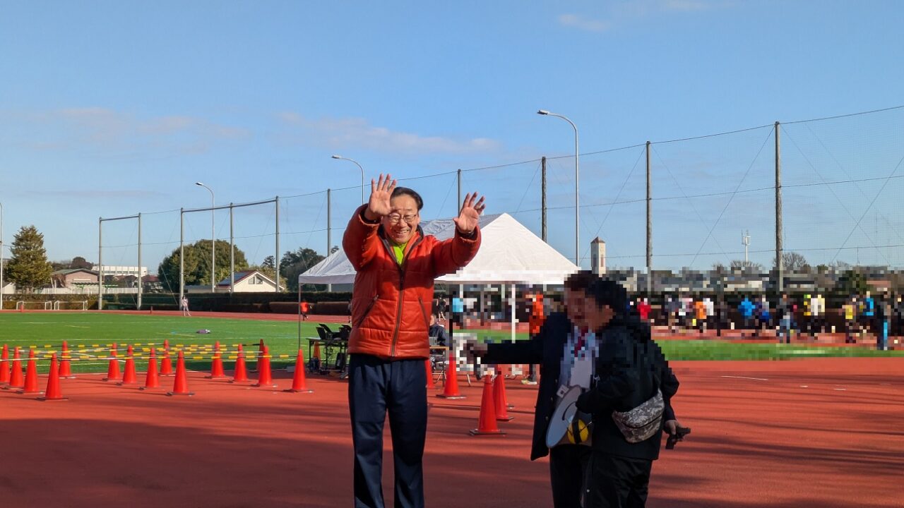 市川市民マラソン大会の田中甲市長