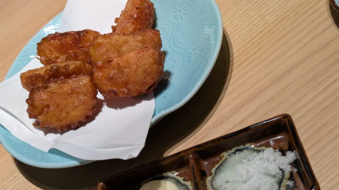 手打ちそば安田のトマトの唐揚げ