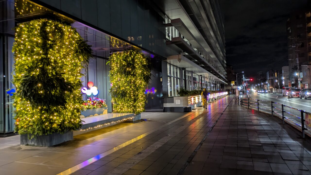 市川市役所のイルミネーション