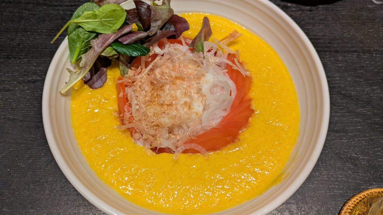 富吉の温玉大根サラダ