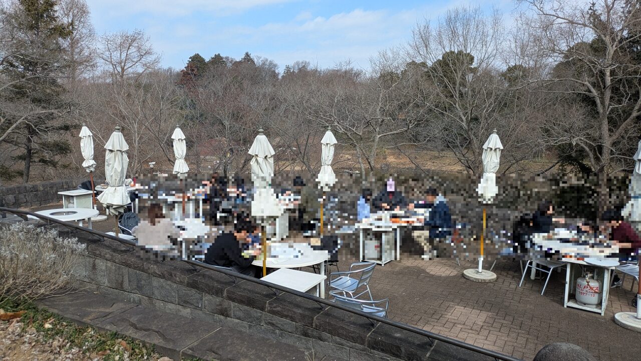 ふなばしアンデルセン公園のレストランメルヘンのバーベキュー