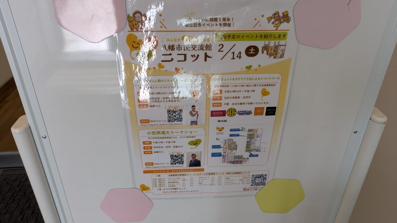 市川市八幡市民交流館ニコットのイベント