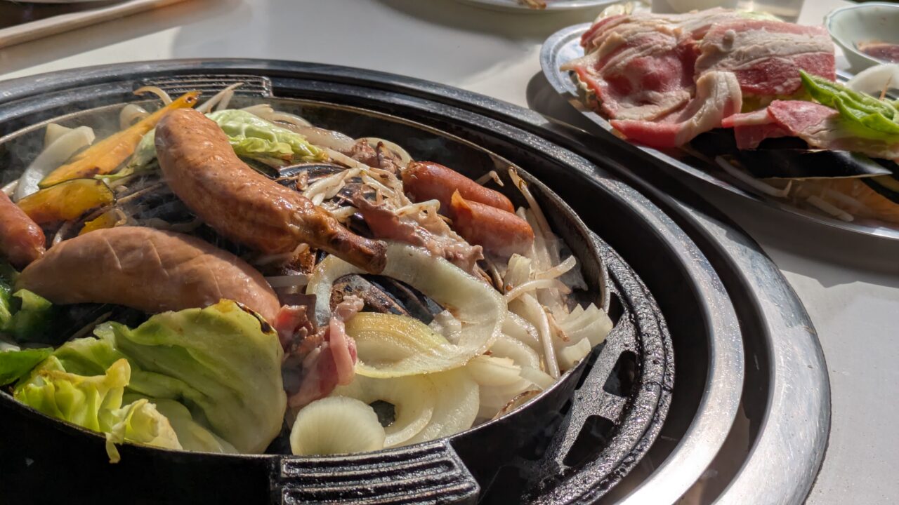 ふなばしアンデルセン公園のレストランメルヘンのバーベキューは快適