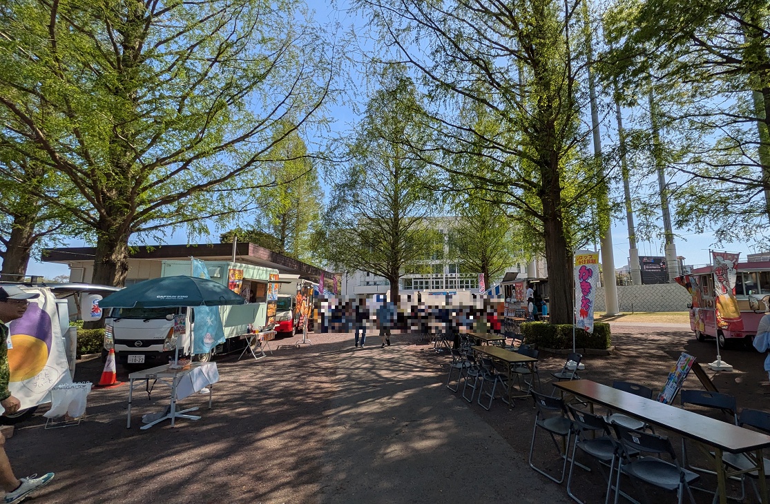 ツーデーマーチのキッチンカー