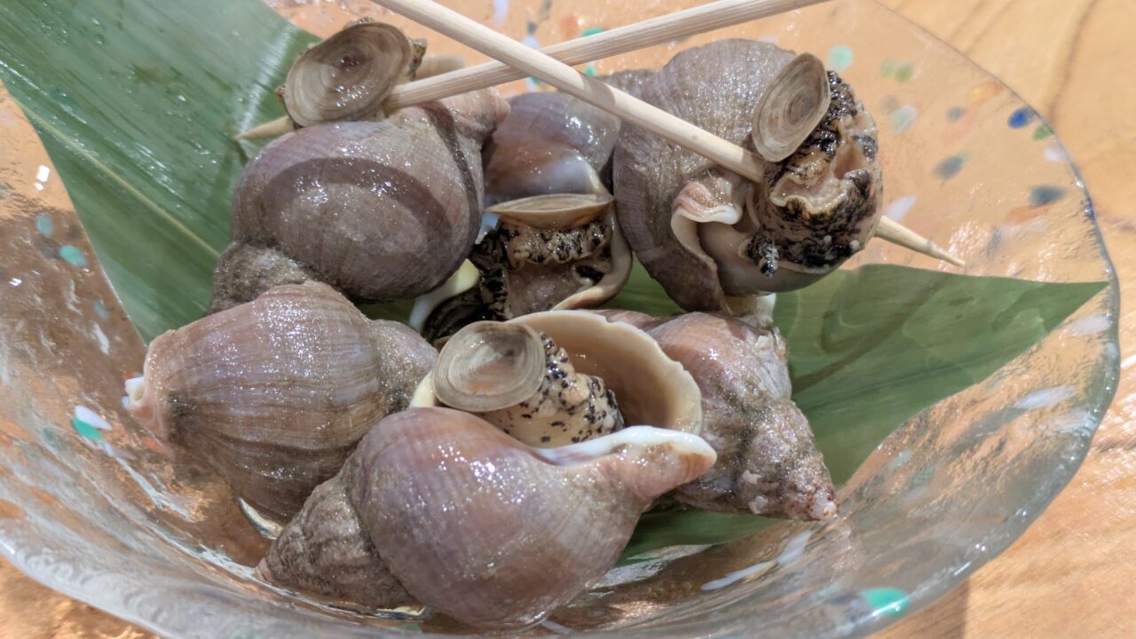 本八幡つちよしのつぶ貝旨煮