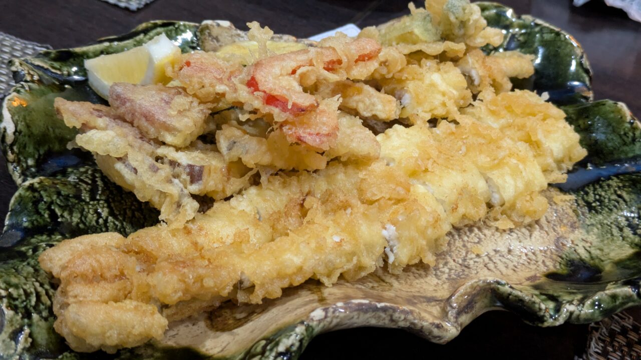 夏見屋の穴子一本揚げ