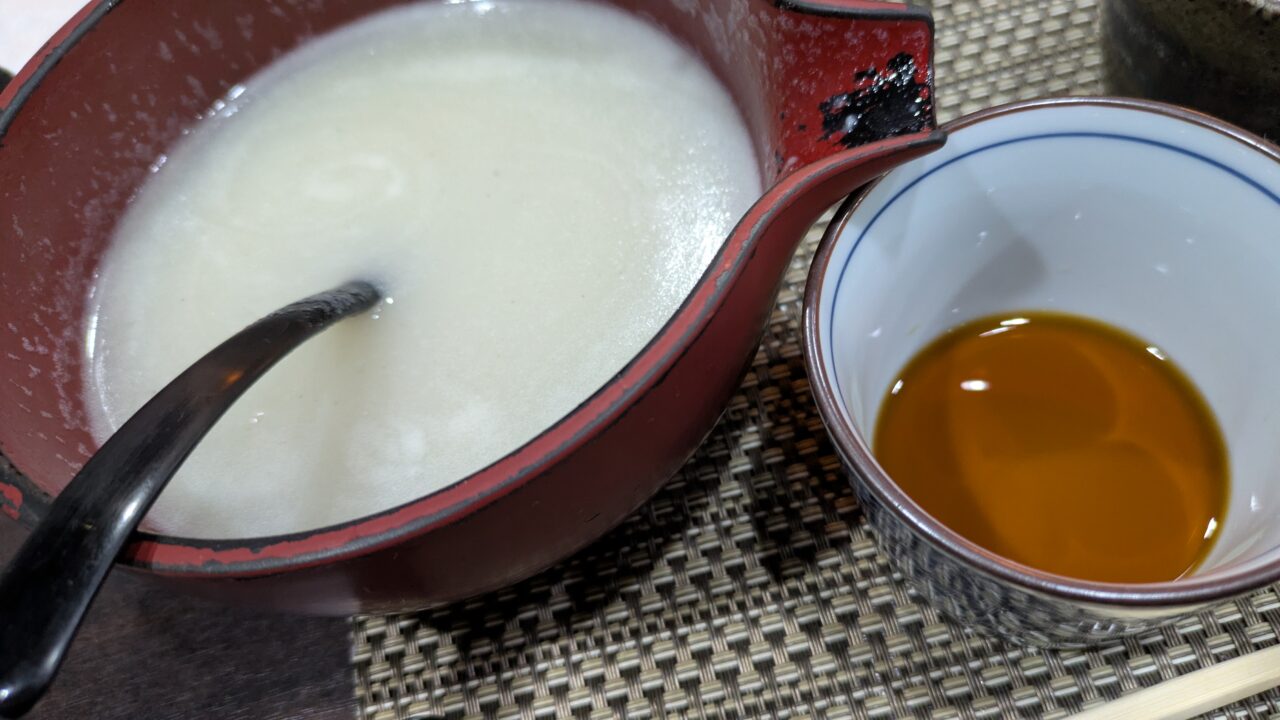 夏見屋のそば湯