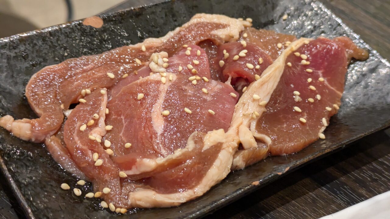 ジンギスカン椿の味付けラム