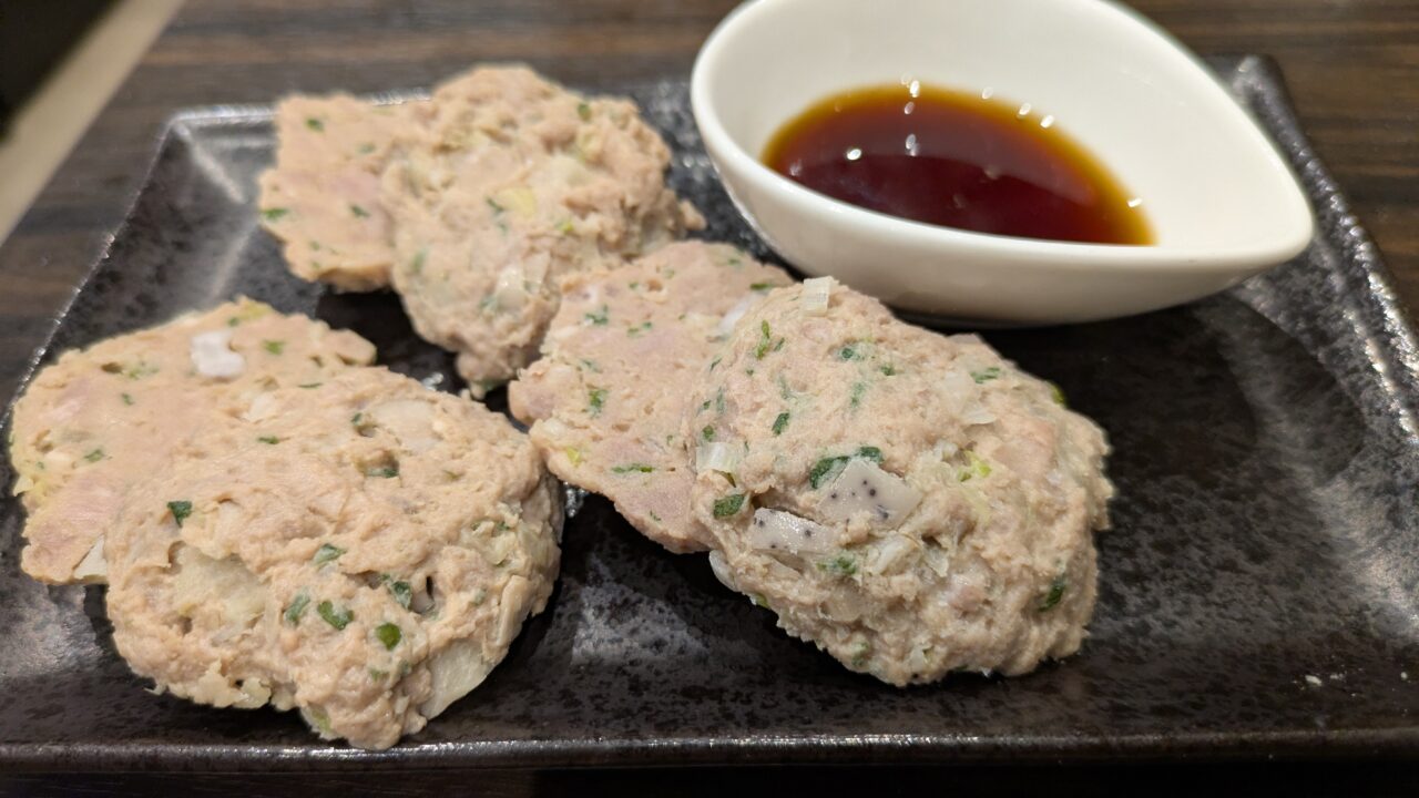 ジンギスカン椿のラムつくね