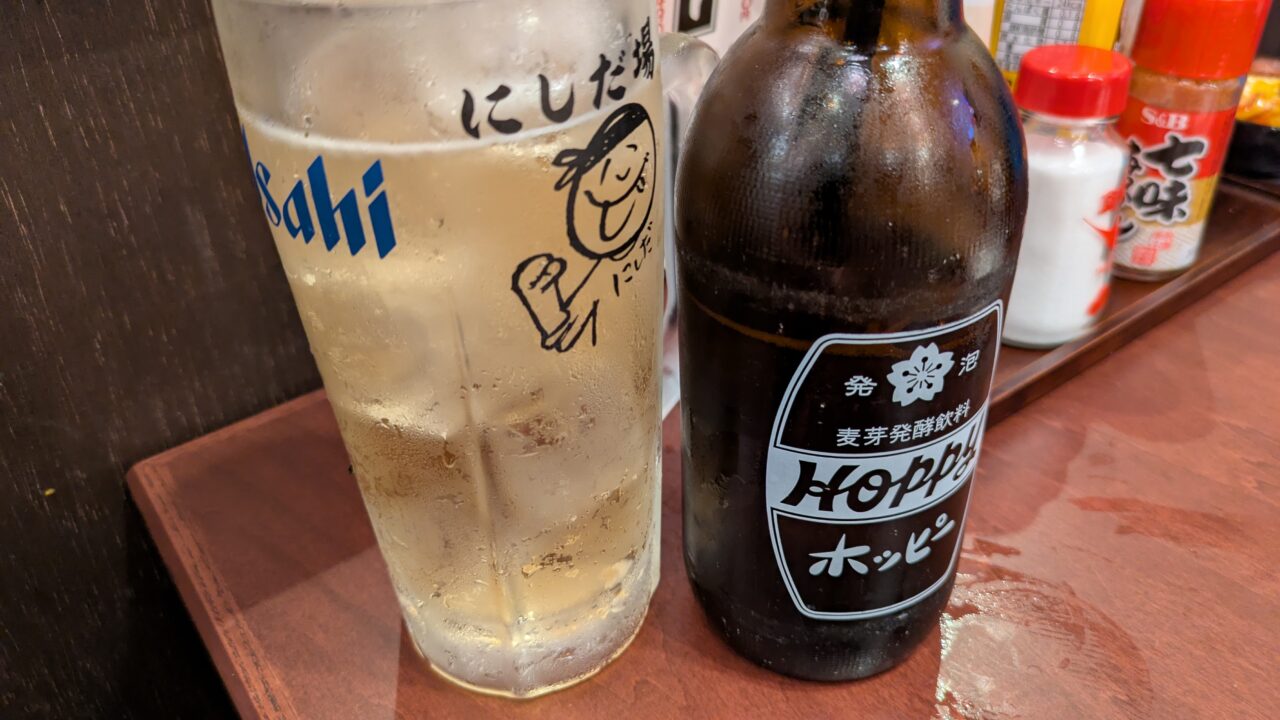 にしだ場下総中山店のホッピー