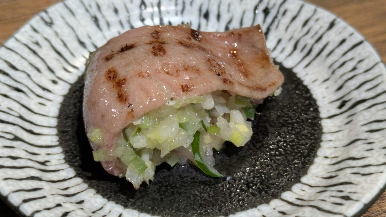 はやぶさのタタミねぎ牛タンは絶品