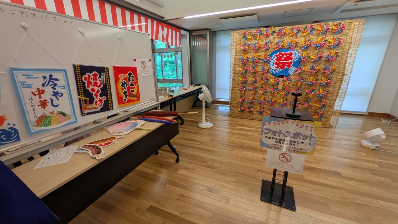 市川市八幡市民交流館ニコットのニコフェスのフォトスポット