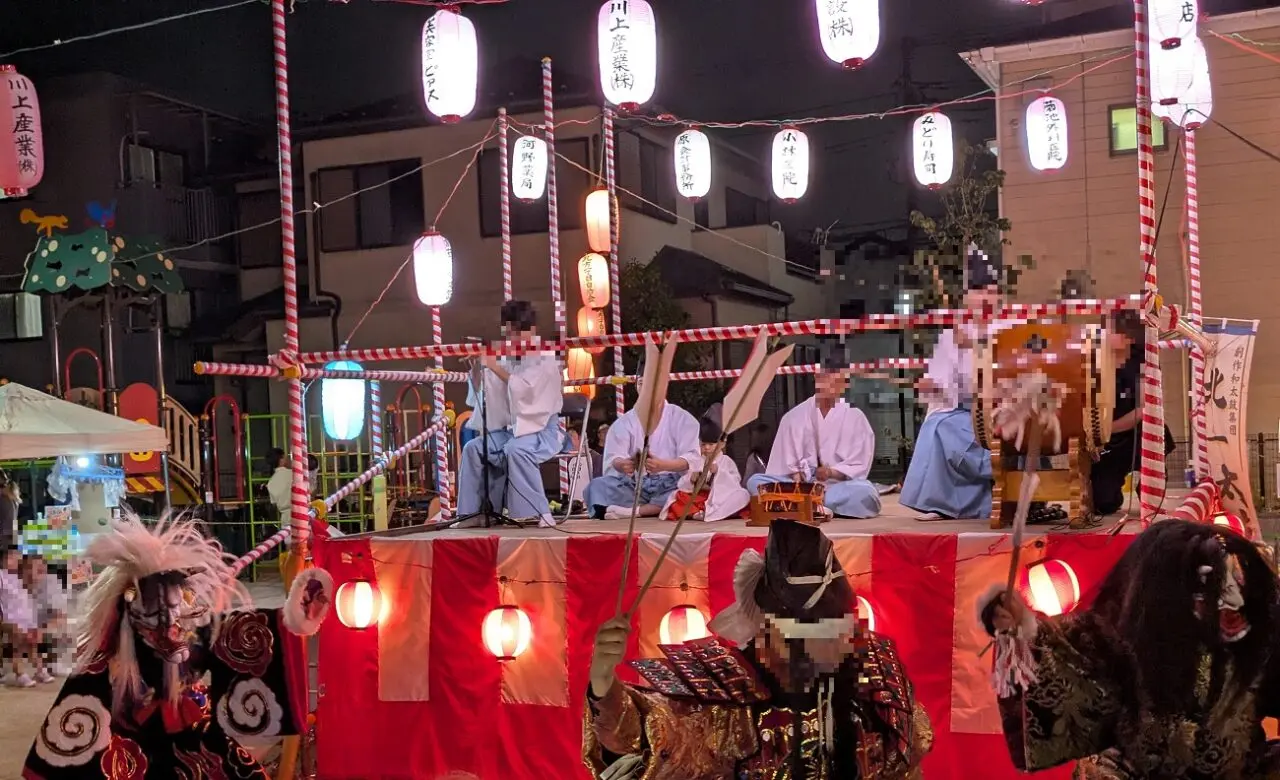 北一納涼夏祭りの櫓