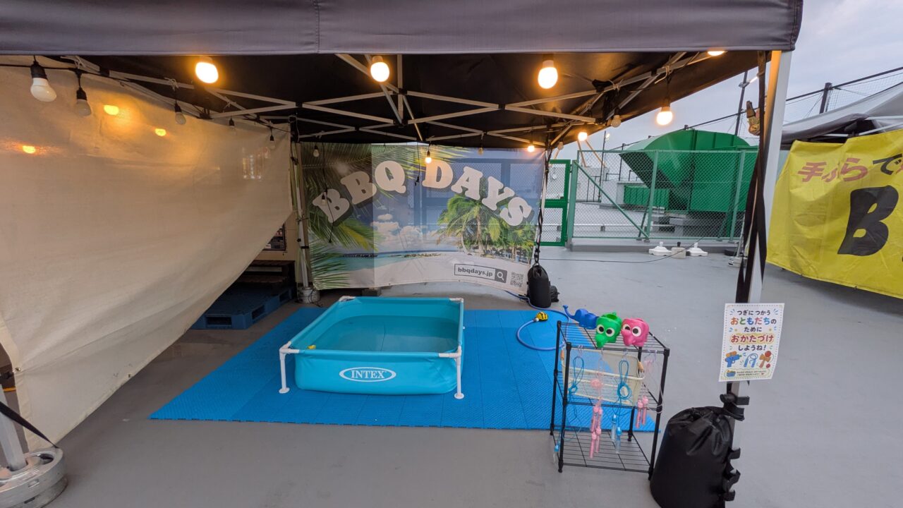 BBQ DAYS 市川コルトンプラザの水遊び場