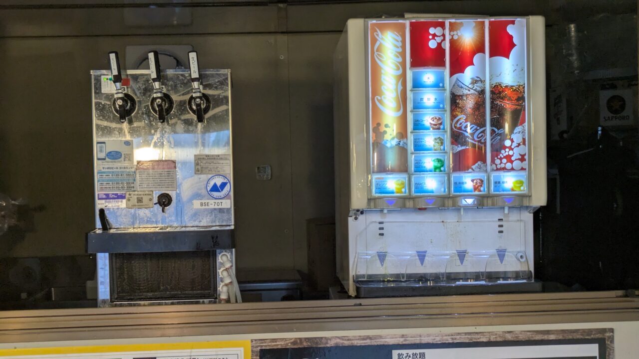 BBQ DAYS 市川コルトンプラザのドリンクバー