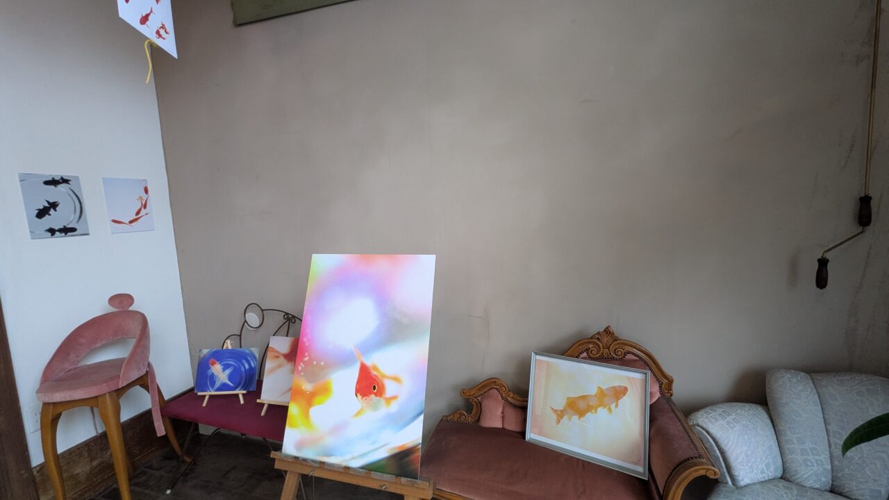 なかやま七夕まつりの金魚イベント