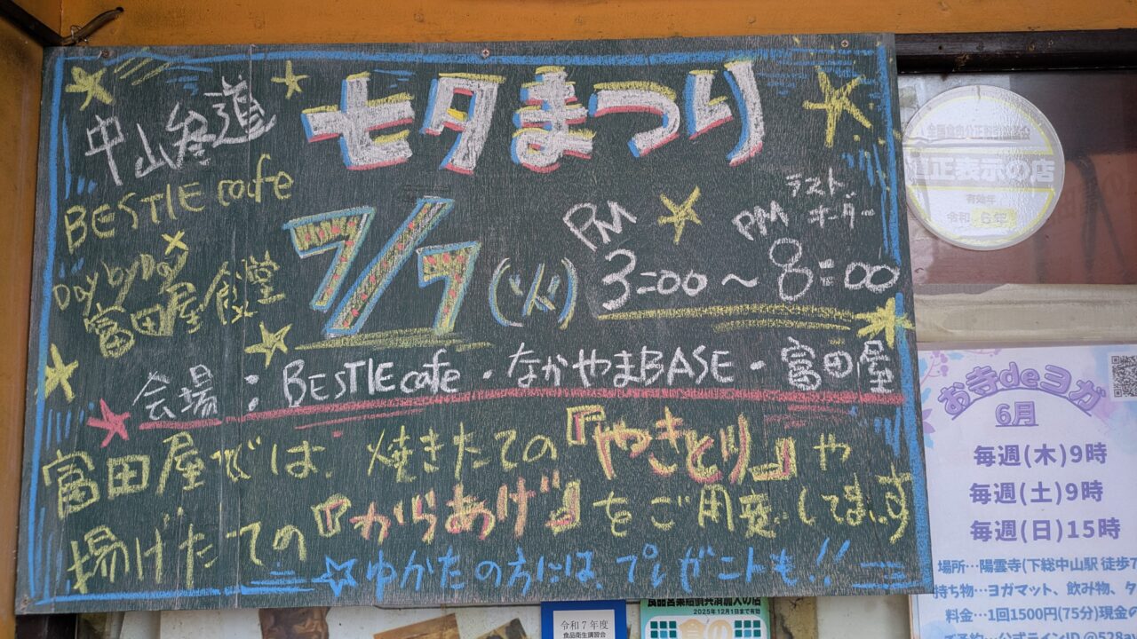 富田屋の看板