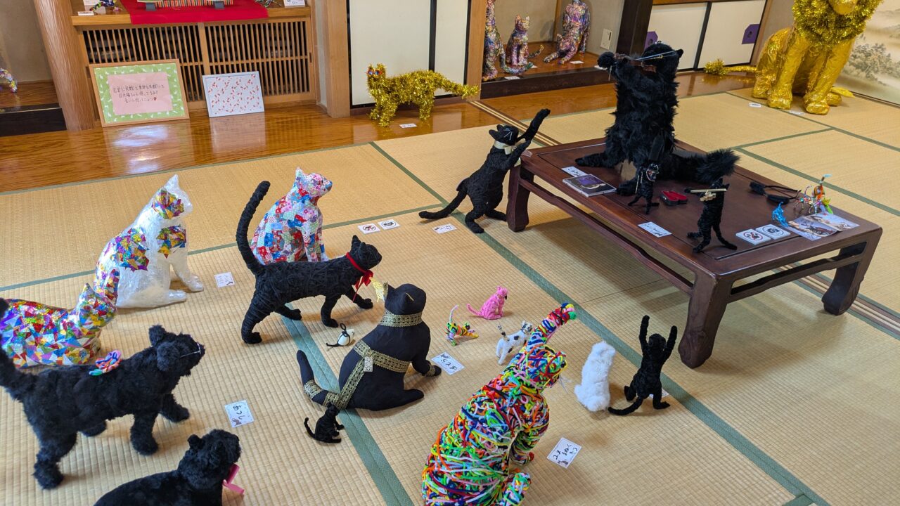マークンネコガスキー自由猫放の展示