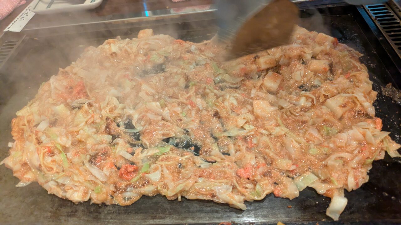 月島そだちはお店の方が仕上げてくれます