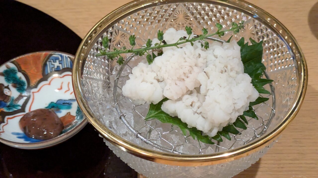 和菜結のはも湯引き