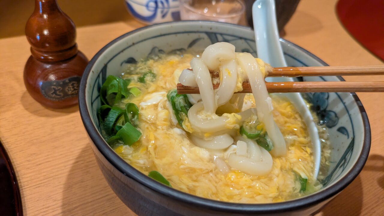 和菜結のかきたま京風うどん