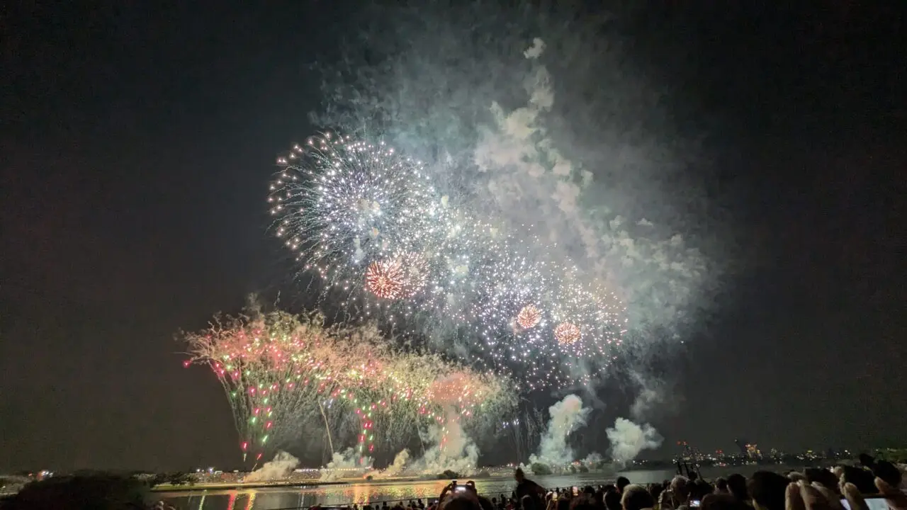 市川市納涼花火大会の瞬間のアルバム