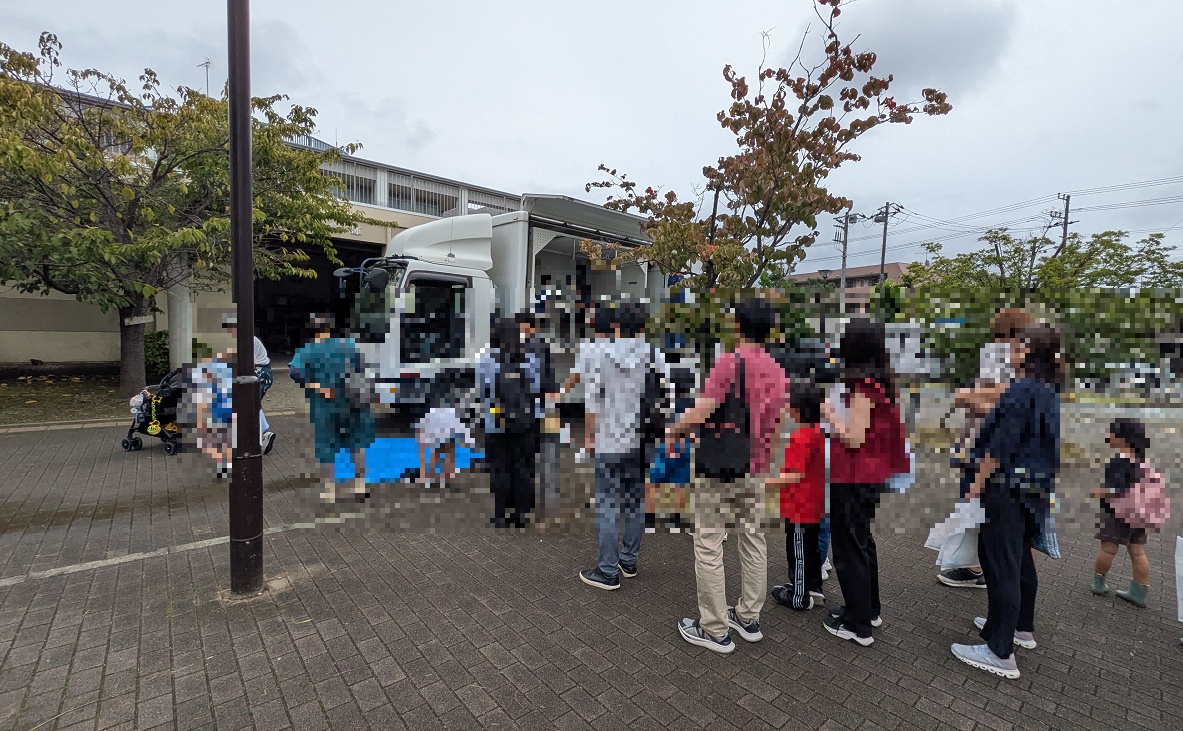 いちかわ防災フェスの起震車