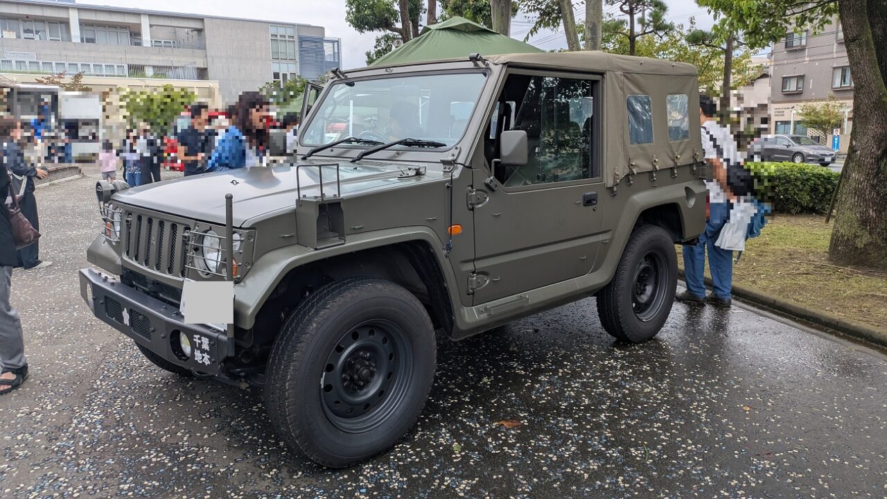 いちかわ防災フェスの」自衛隊車両