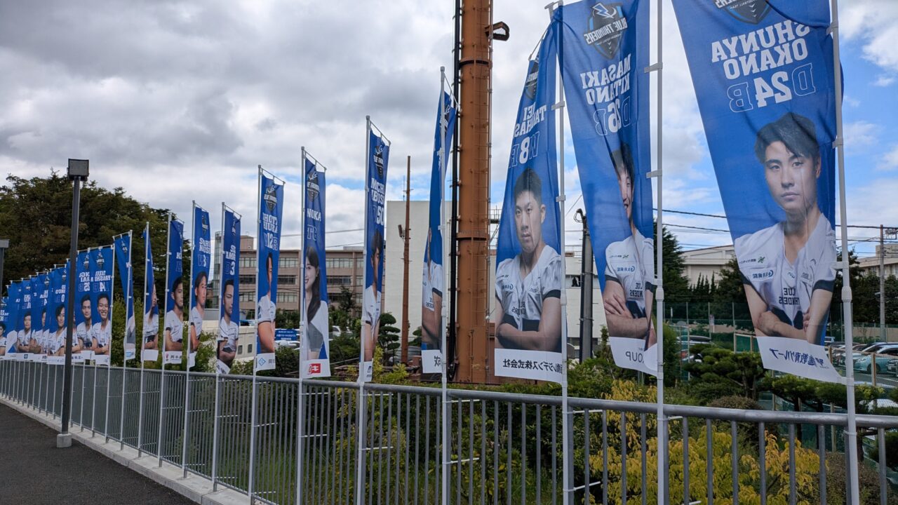 市川BLUE THUNDERSののぼり