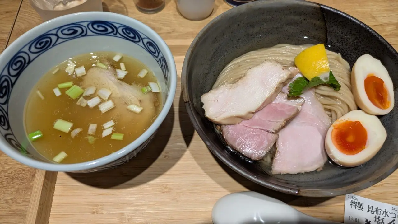 特製昆布水つけ麺塩