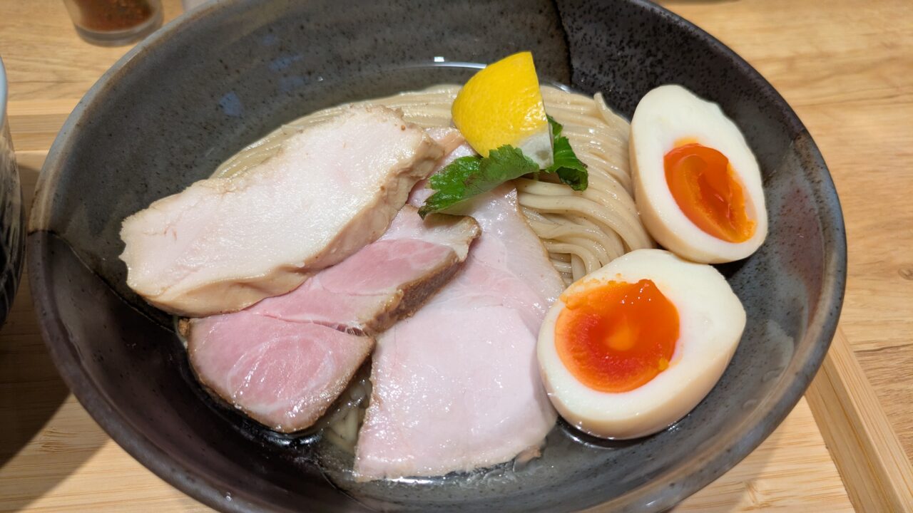 menzoの特製昆布水つけ麺塩
