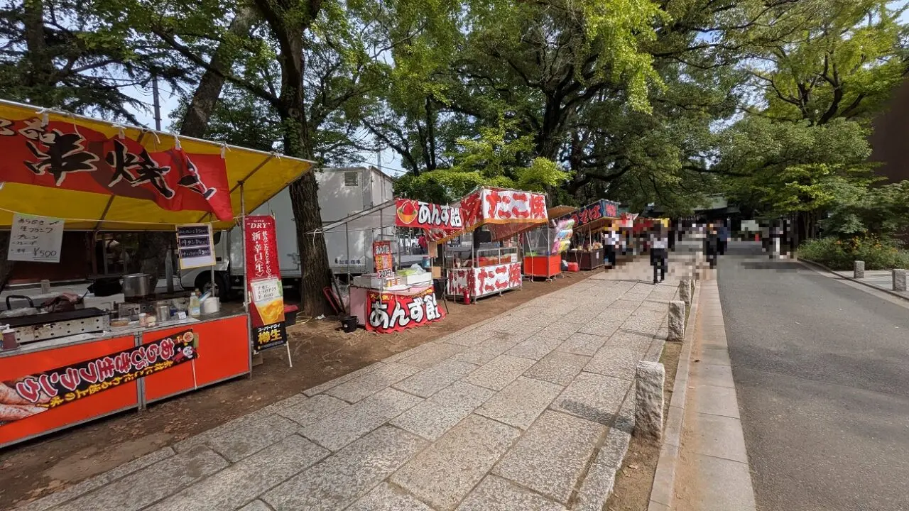 葛飾八幡宮の出店