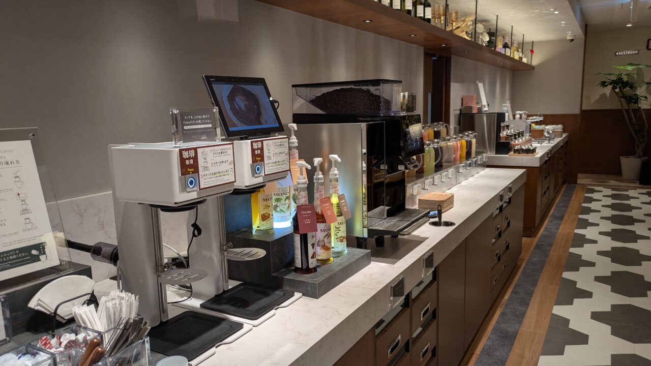 ペルティカ市川店のドリンクバー