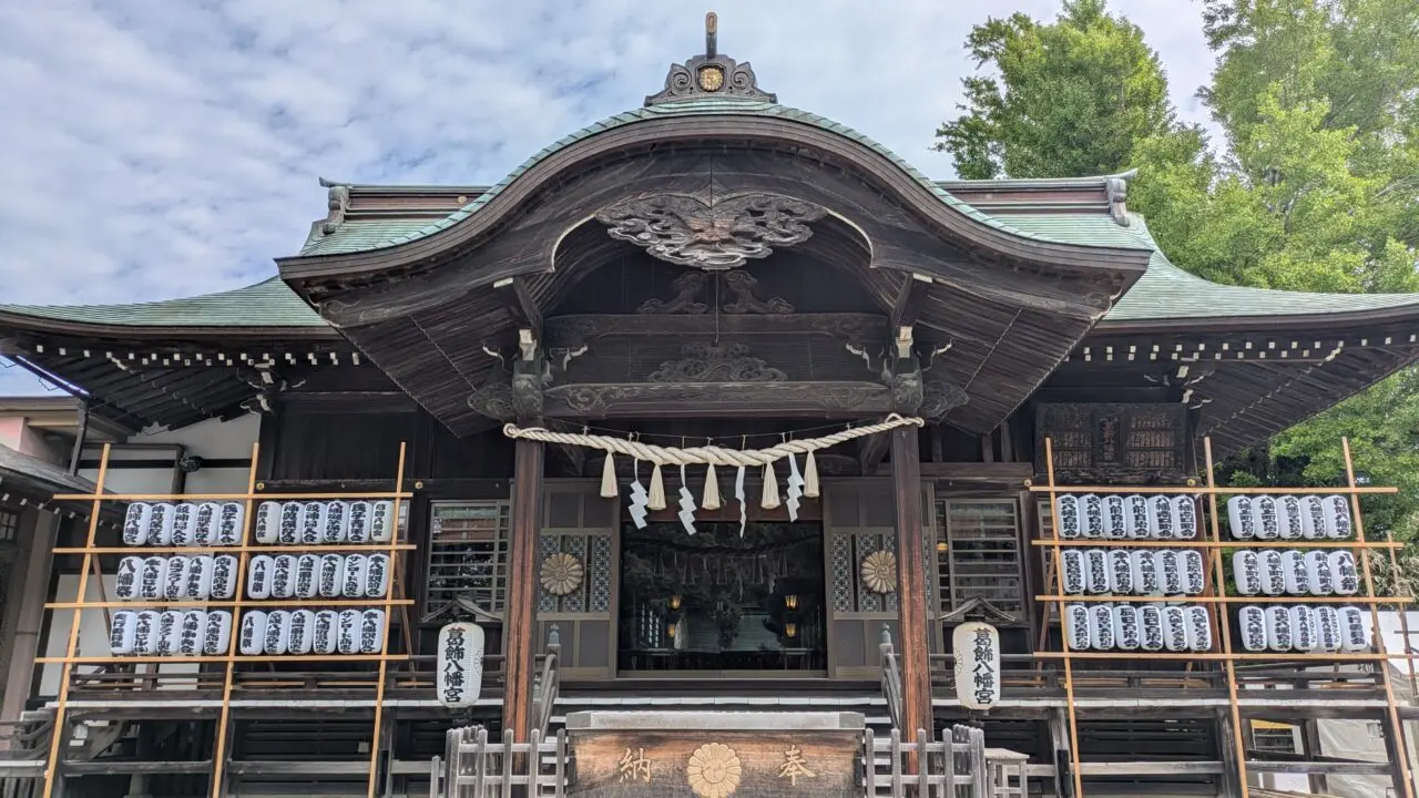 八幡祭の葛飾八幡宮