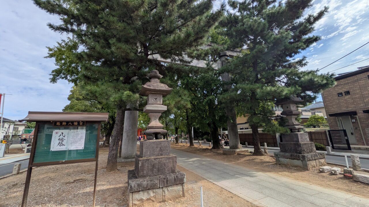 八幡祭の葛飾八幡宮
